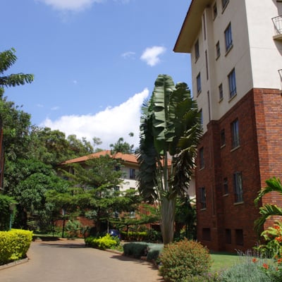 Apartment building in Kenya.